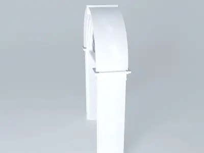 Archway with Glass Window 3D model