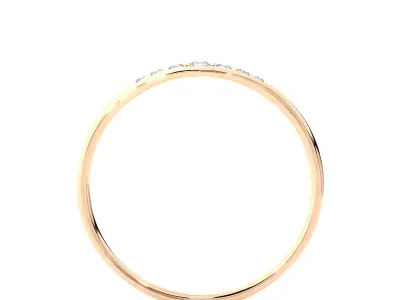 Light Minimalist Diamond Ring 3D print model