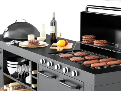 Barbecue 55 3D model