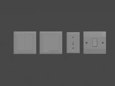 Light Switches Low-poly 3D model