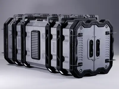 Sci-Fi Cargo Containers 3D model