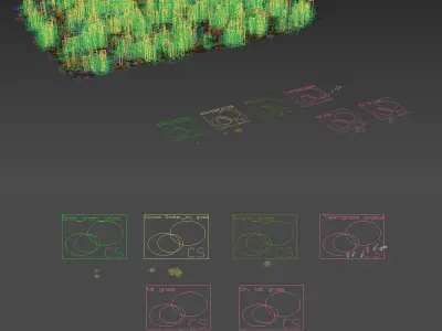 Field herbs 2  grass 3D model