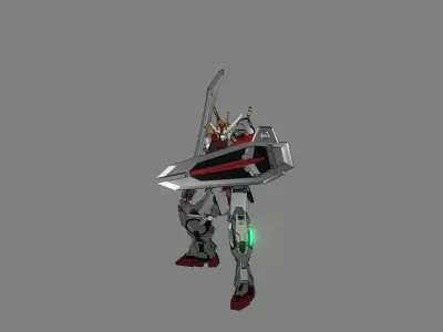 Attacker Gundam 9 A 3D model
