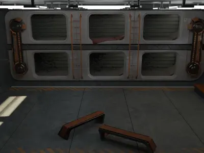 Cyberpunk Scene v9 - The Prison 3D model