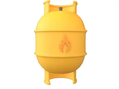 LPG Tank Icon V1 003 Low-poly 3D model