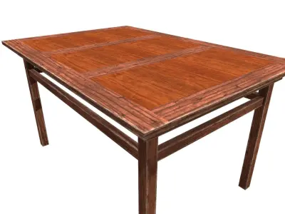 table Low-poly 3D model 10
