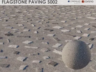Flagstone Pavement - S002 - 8k Seamless Texture Texture