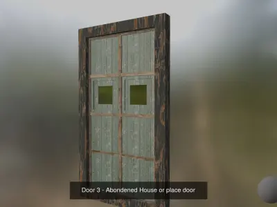 City Props - doors etc 3D Model Pack