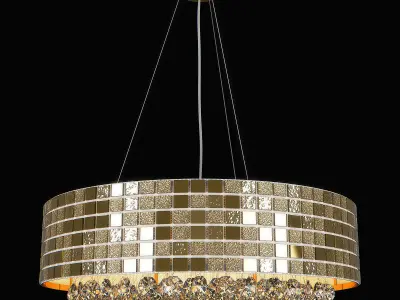 74316x Bezazz Lightstar Chandelier 3D model
