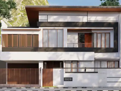 MInimalist house design 3D print model