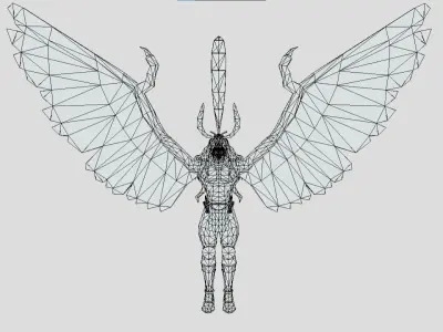 Kars - Ultimate Form - Jojo Bizarre Adventure - Diamond Records Low-poly 3D model