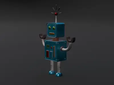 Robot Friend Low-poly 3D model