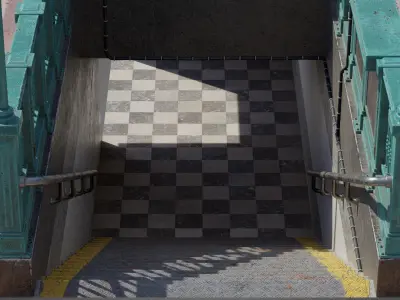 Subway entrance 3D model