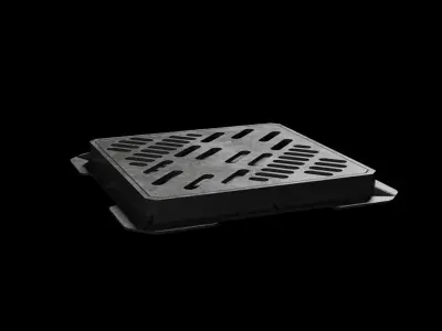 Manhole Low-poly 3D model