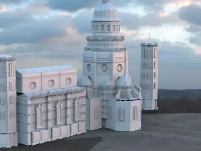 Florence cathedral Inspired full Cathedral 3D model
