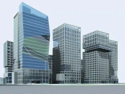 Office Building 3D model 448