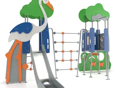 Playground Stork 3D model 3D model