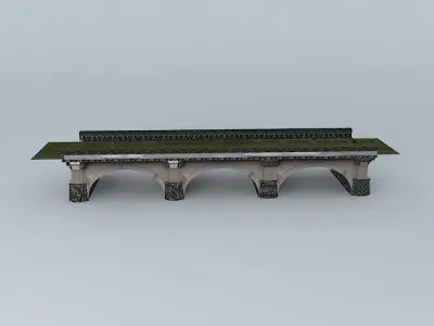 The bridge over Clain Free 3D model