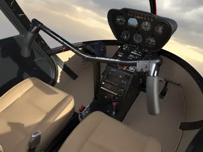  Robinson R22 Light Utility Helicopter Red 