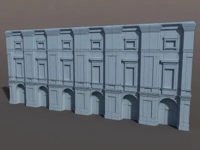 Apartment House 87 Low-poly 3D model