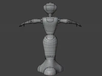 Robot Pepper Blender 3D model