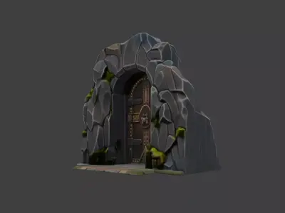 Dwarven Portal Low-poly 3D model