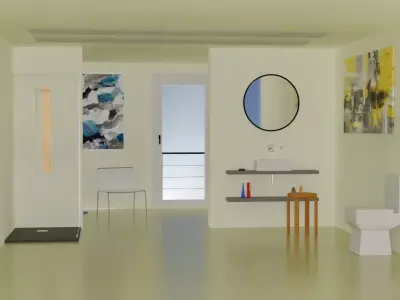 Bathroom Interior 3D model 9