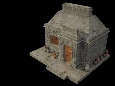 Aztec House 3D model