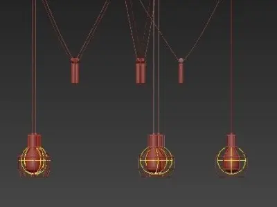 Modern Pendant Lighting 3D model