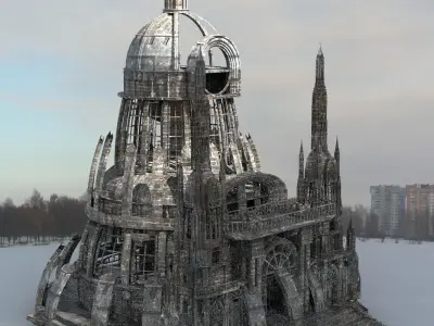 Dark Cult Dungeon Evil Tower  3D model