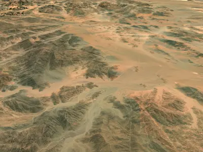 NEOM city topography Saudi Arabia - tile n25 e38 3D model