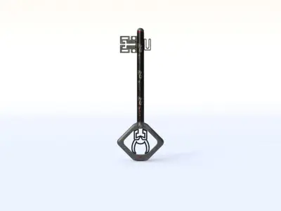 Legendary Key Low-poly 3D model