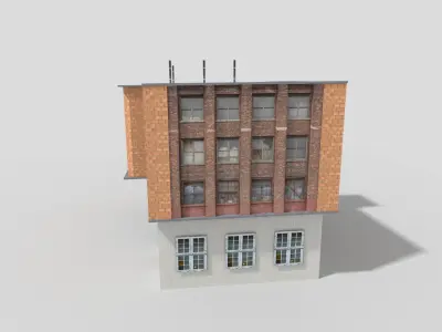city building 7 Low-poly 3D model