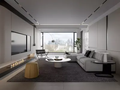 Apartment interior scenes    3D model 13