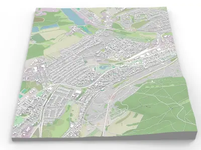 Cityscape Tatabanya Hungary  3D model