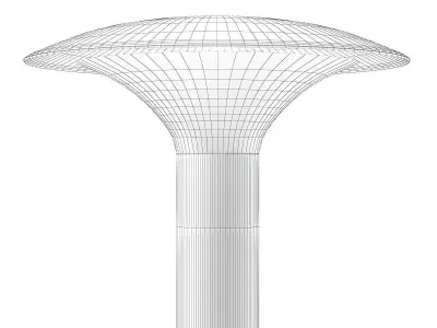Exterior Standing Lamp 3D Model 3D model