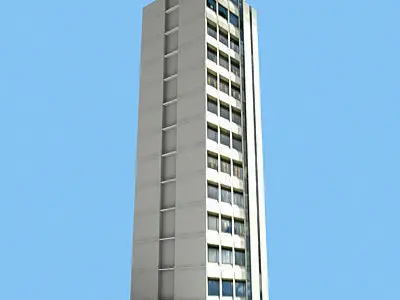 Tall city Building 103 Low-poly 3D model