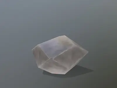 Crystal Set rock Low-poly 3D model
