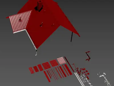 Roof big constructor n1 3D model