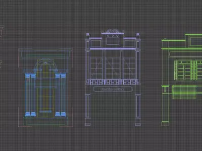 European-style doors and windows 3D model