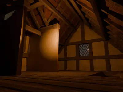 Medieval Blacksmith House  Detailed GameReady 3D Asset Low-poly 3D model