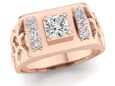 Small fancy mans ring 3D print model