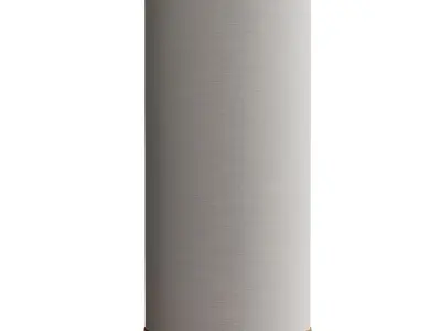 White table lamp Ronja with a copper-coloured base 3D model