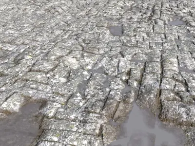 Old Floor Seamless 2 PBR Texture