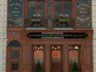 la renommee restaurant paris 3D model