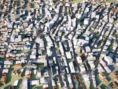 City 25 Low-poly 3D model