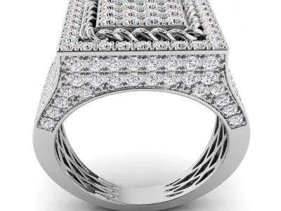 Big fancy mans ring 3D print model