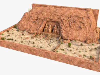 Abu Simbel 3D model