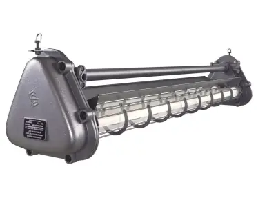 Industrial factory lamp 3D model