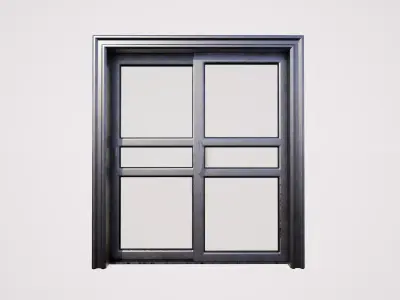 Sliding doubledoor 01 3D model